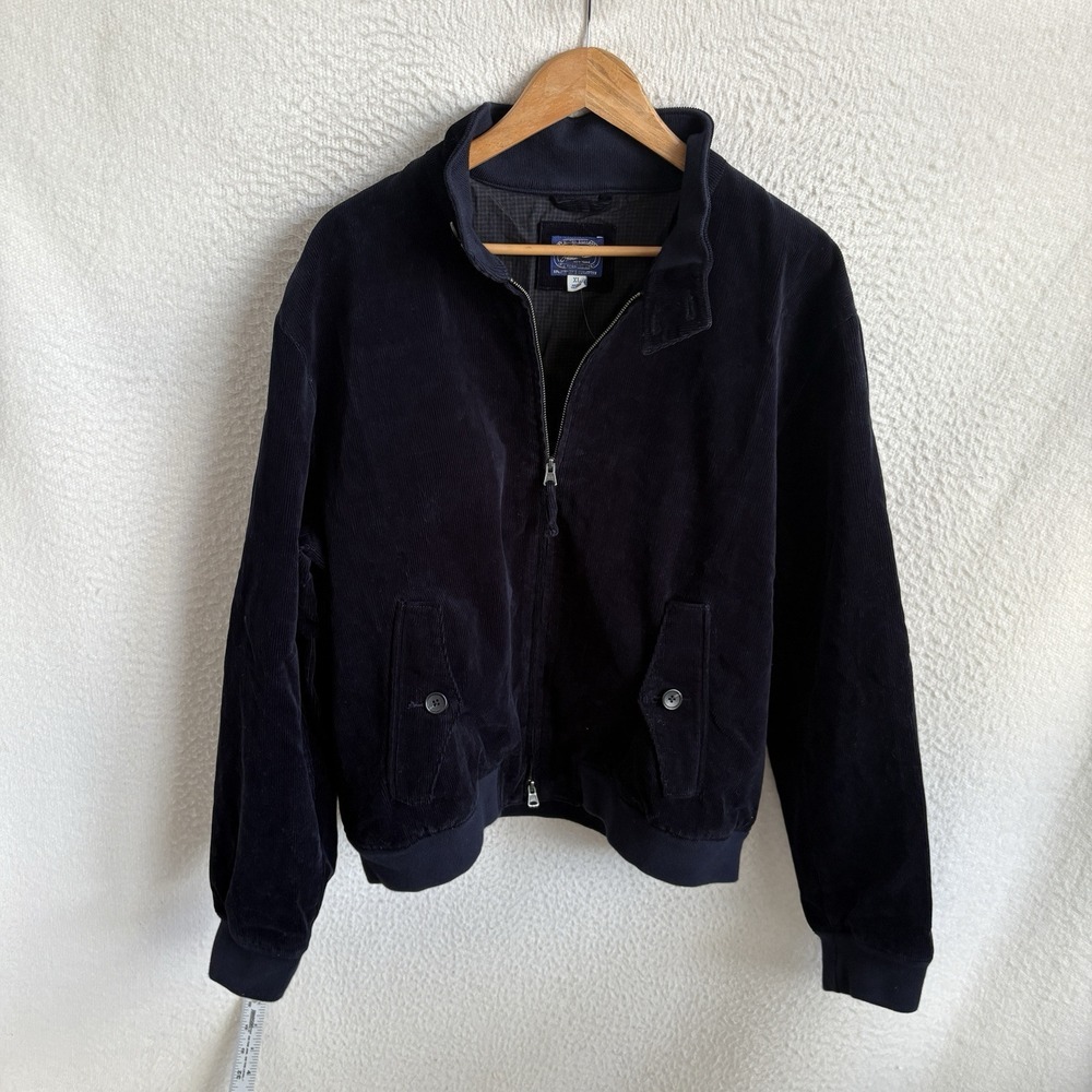 J Crew Harrington jacket in cotton corduroy Men's XL‎ Rich Navy - Picture 4 of 10